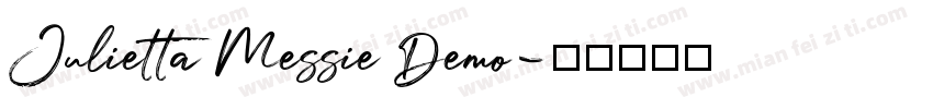 Julietta Messie Demo字体转换